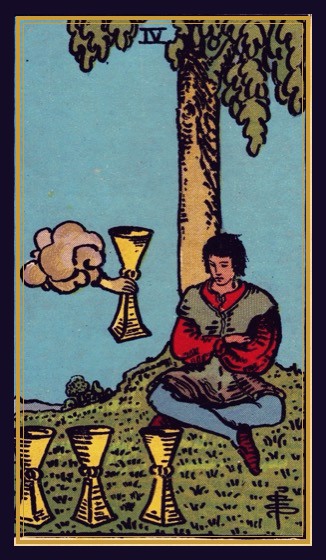 Four of Cups — today’s tarot card